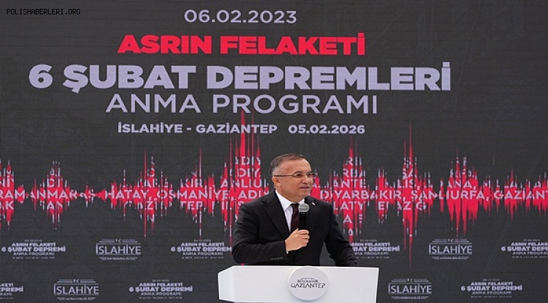 6 Şubat Depremleri İslahiye’de Anıldı; Cumhurbaşkanı Yardımcısı Törende Konuştu