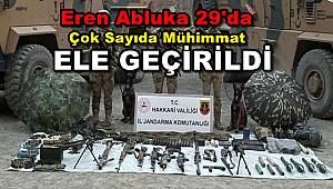 Eren Abluka-29 Operasyonunda Çok Sayıda Mühimmat Ele Geçirildi