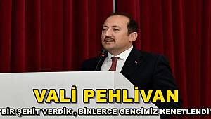 Vali Pehlivan: "Bir Şehit Verdik, Binlerce Gencimiz Kenetlendi"