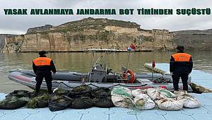 Yasak Avlanmaya Jandarma Bot Timinden Suçüstü