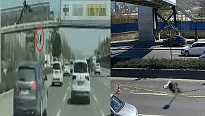 Ankara’da Afiş Faciası! Üst Geçitten Düşen Kişi Otomobilin Altında Can Verdi