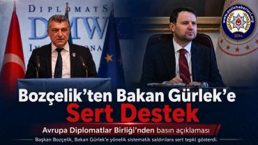 Akın Gürlek’e bir destek de Diplomatlar Birliği’nden!