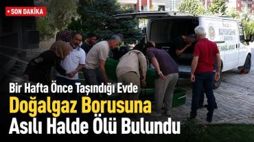 Bir hafta önce taşındığı evde doğalgaz borusuna asılı halde ölü bulundu