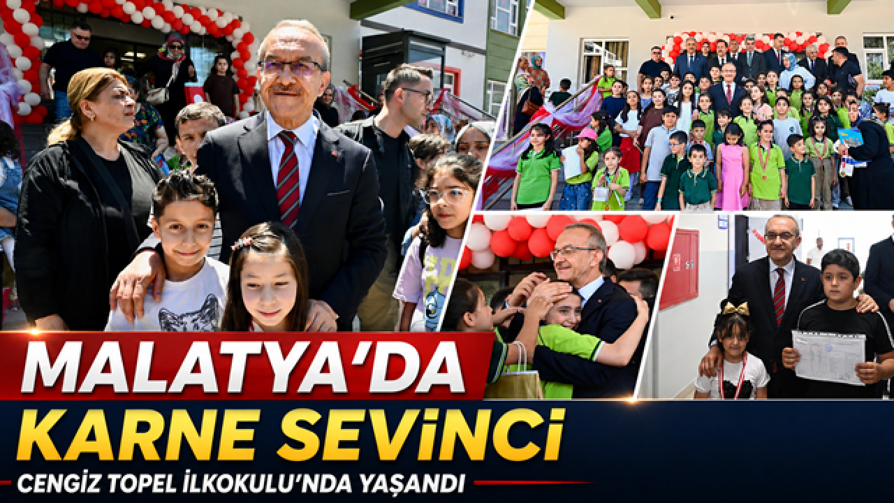 Malatya'da Karne Sevinci Cengiz Topel İlkokulu'nda Yaşandı