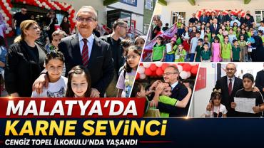 Malatya'da Karne Sevinci Cengiz Topel İlkokulu'nda Yaşandı