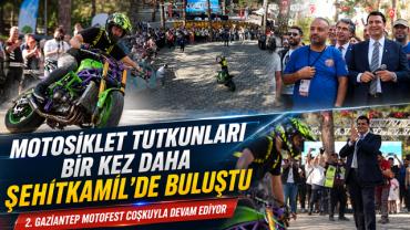 MOTOSİKLET TUTKUNLARI ŞEHİTKAMİL’DE BULUŞTU