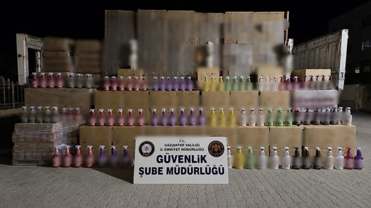 Gaziantep’te 3,5 Milyon Liralık Sahte Temizlik Ürünü Ele Geçirildi