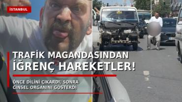 İstanbul'da Trafik Magandası! İğrenç Hareketler Sergiledi